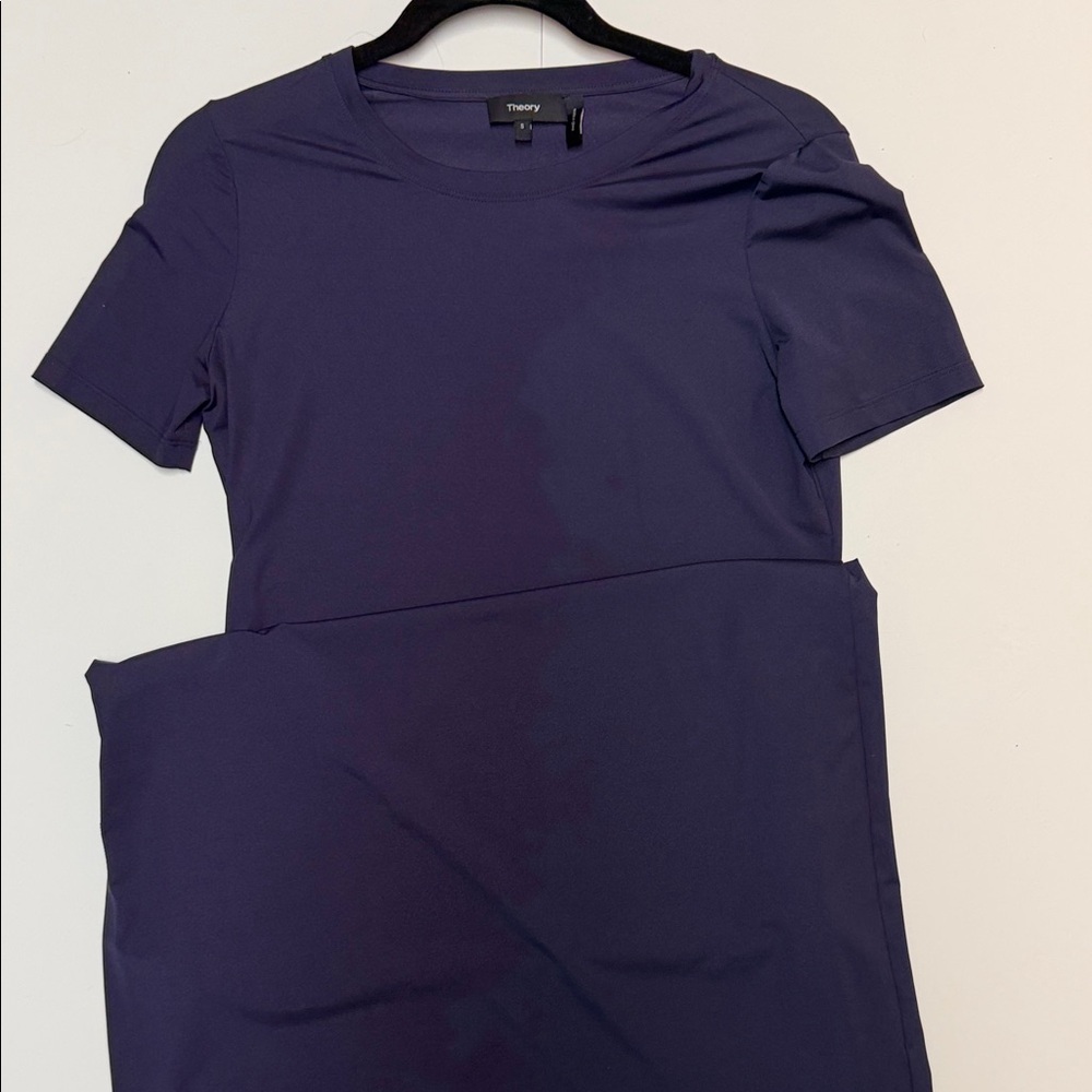 Theory Purple Crew Neck Top